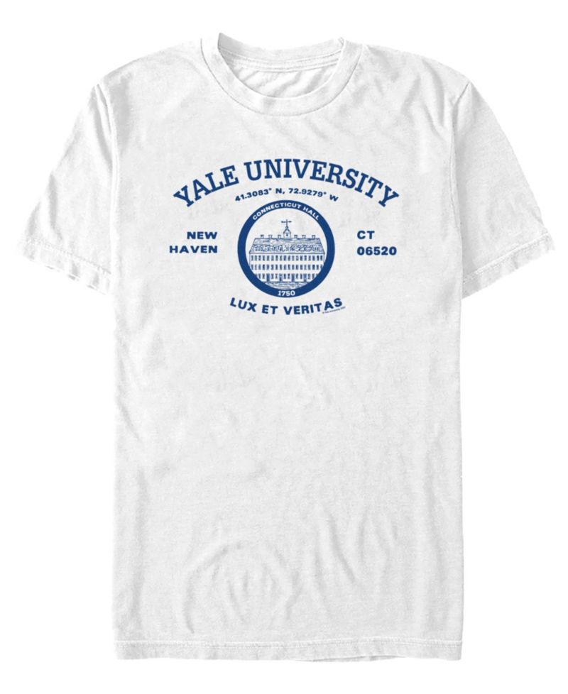 Men's Yale University Lux et Veritas Collegiate Crest Graphic T-Shirt