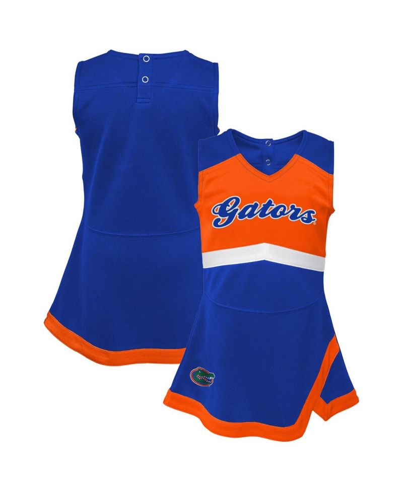 Big Girls Royal Florida Gators Cheer Captain Jumper Dress