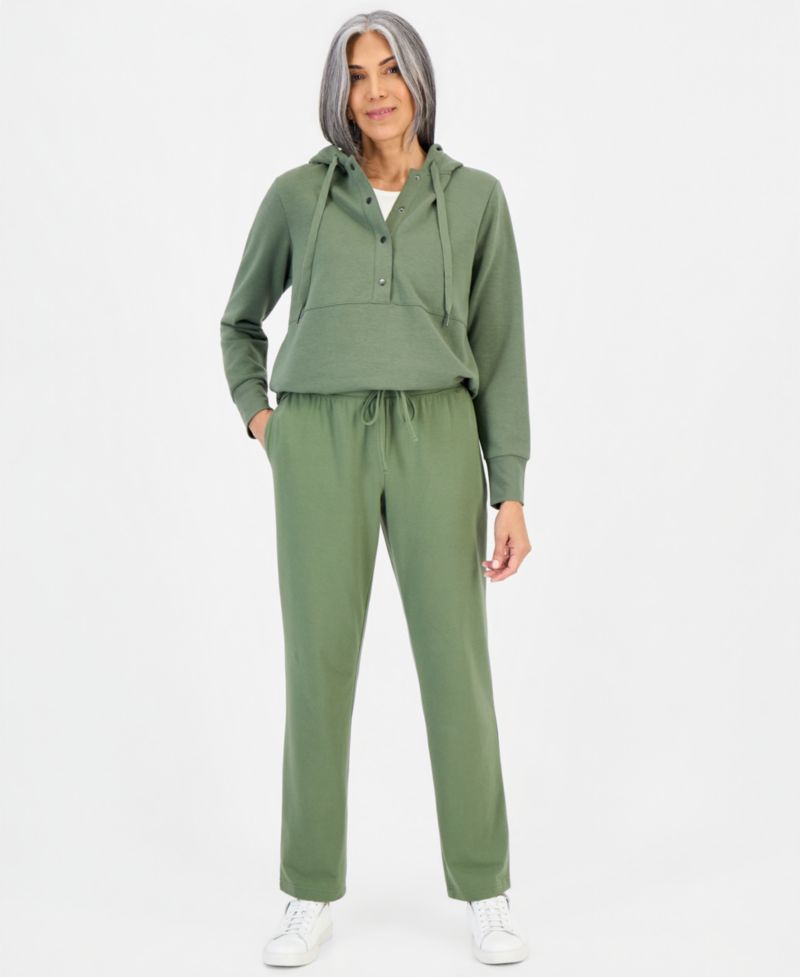 Petite Mid-Rise Pull-On Pants, Petite & Petite Short