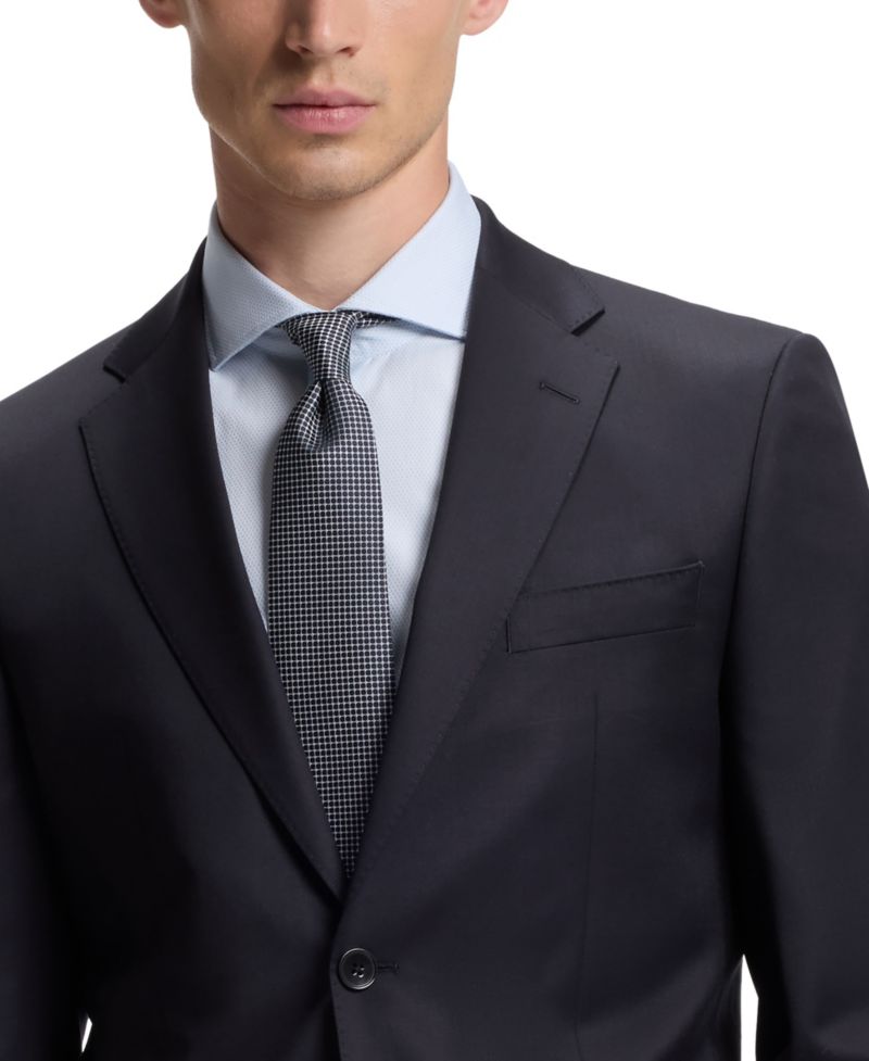 Men's Virgin-Wool Serge Suit Jacket