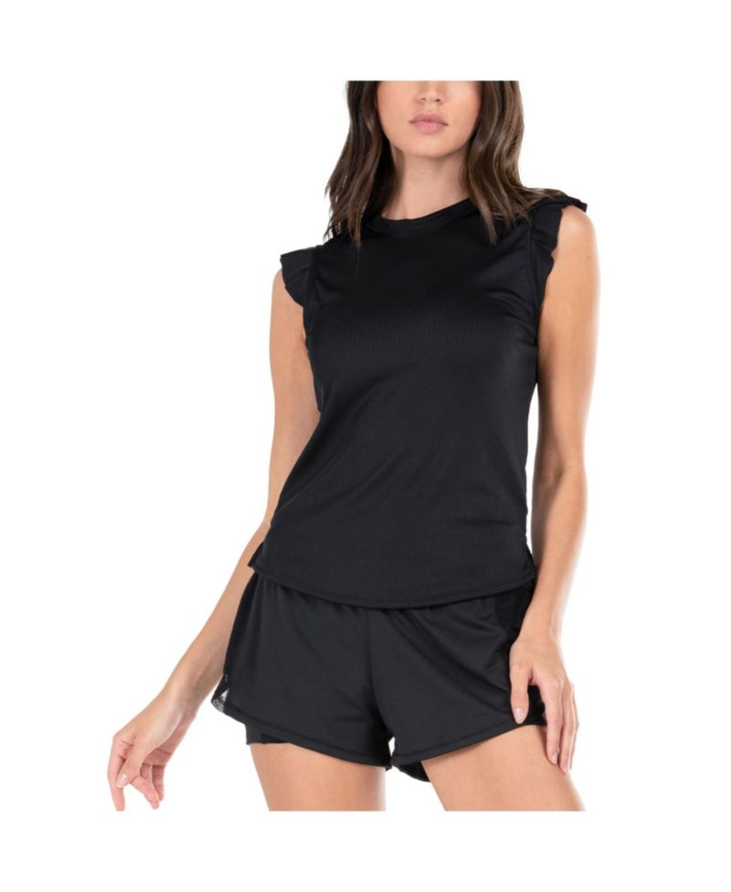 Women's Bring It on Ribbed Tennis Tank Top