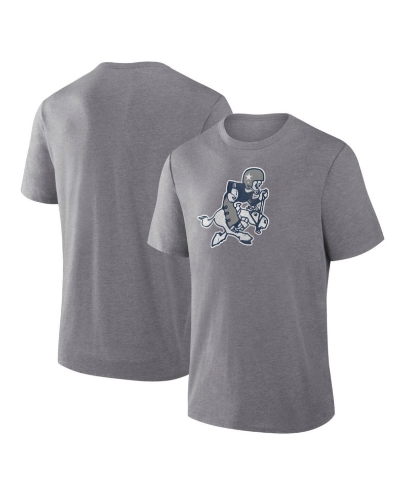 Men's Heather Gray Dallas Cowboys Heritage Tribute Tri-Blend T-Shirt