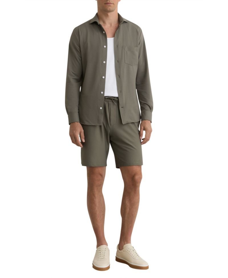 Men's Ajay Drawstring Seersucker Shorts