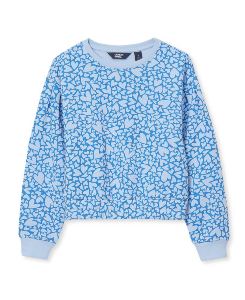 Girls Crew Neck Embroidered Sweatshirt