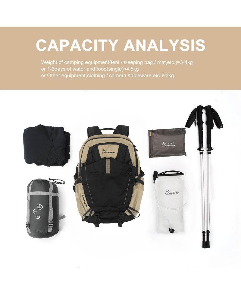 30 Liter Hiking Backpack Men Women Camping Backpack Lightweight Trekking Travel Backpacks for Climbing Skiing Cycling