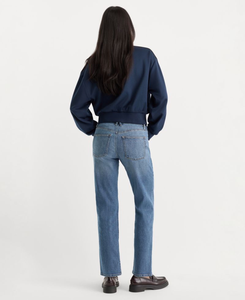Women's Vintage Form-Hugging Straight Jeans