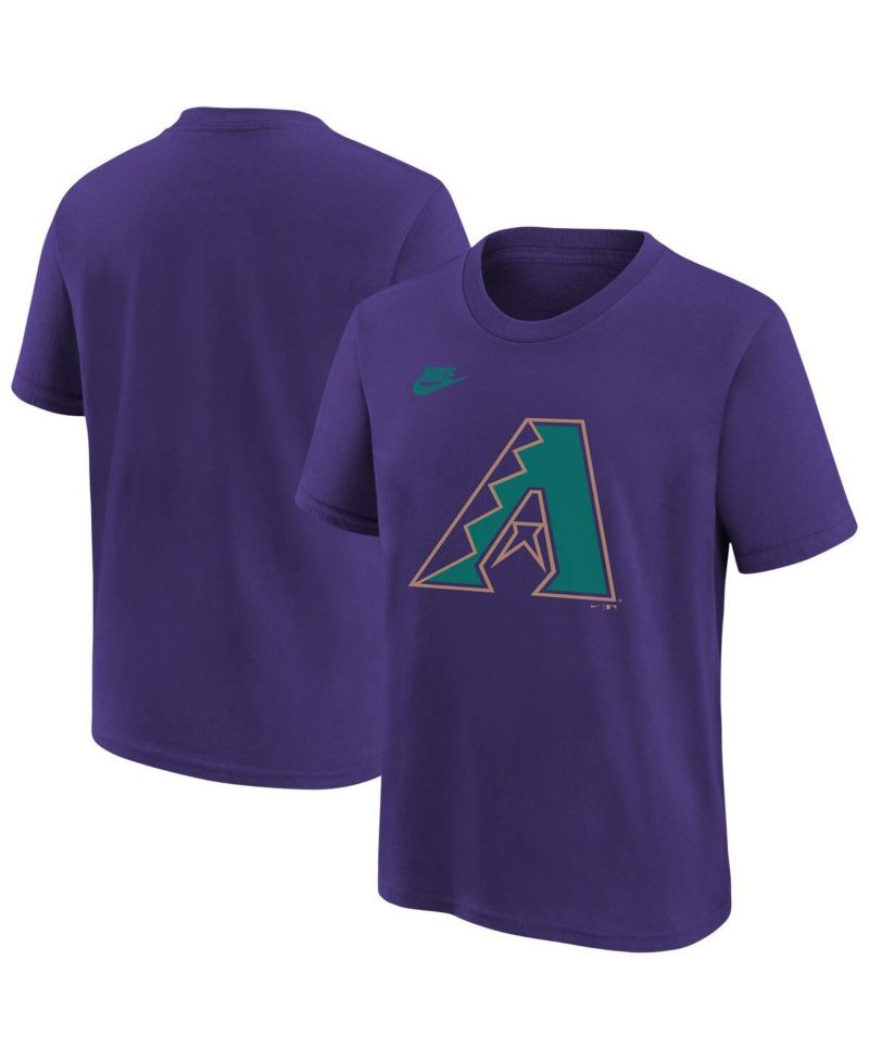 Big Boys and Girls Purple Arizona Diamondbacks Team Logo T-Shirt
