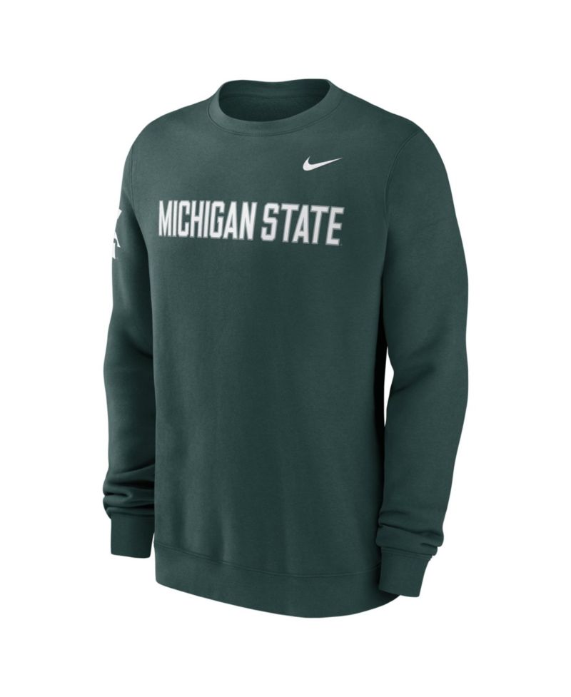 Men's Green Michigan State Spartans 2026 Sideline Club Sweatshirt