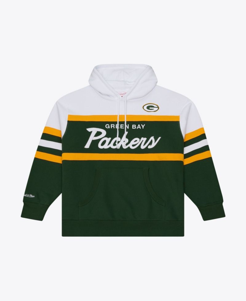 Men's Green Bay Packers Head Coach Fleece Embroidered Hoodie