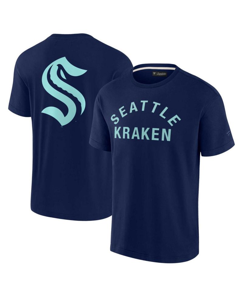 Men's and Women's Deep Sea Blue Seattle Kraken Super Soft Short Sleeve T-shirt