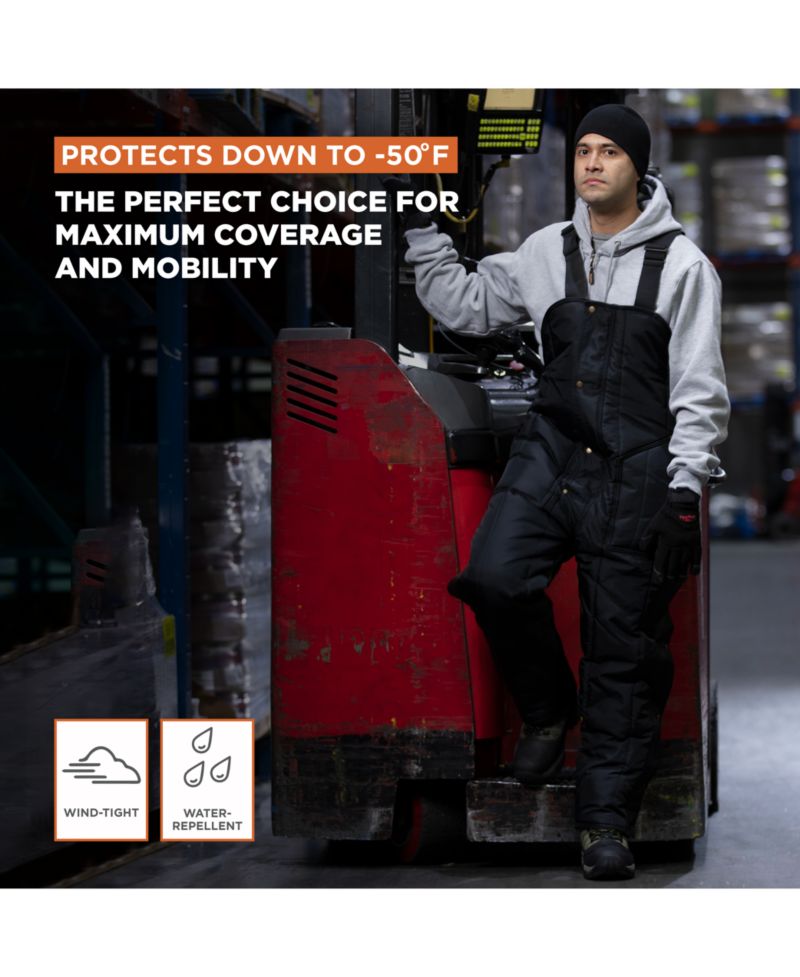 Men's Men s Iron-Tuff Insulated Bib Overalls -50degree(s)F Cold Protection, Durable Workwear