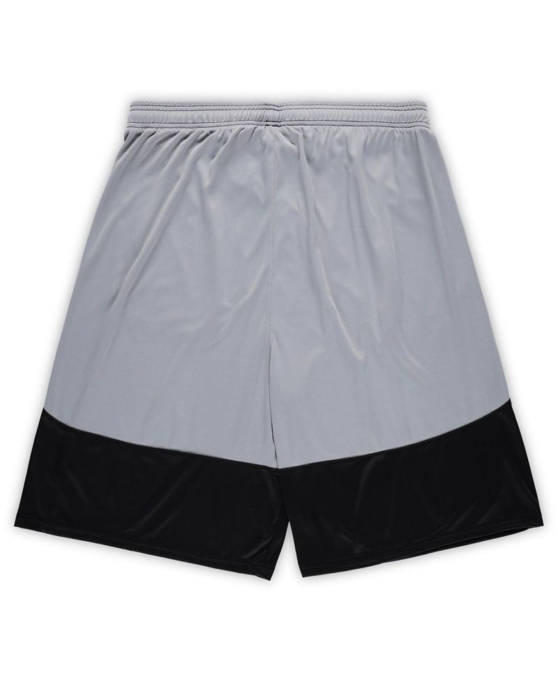 Men's Black New Orleans Saints Big & Tall Team Logo Shorts