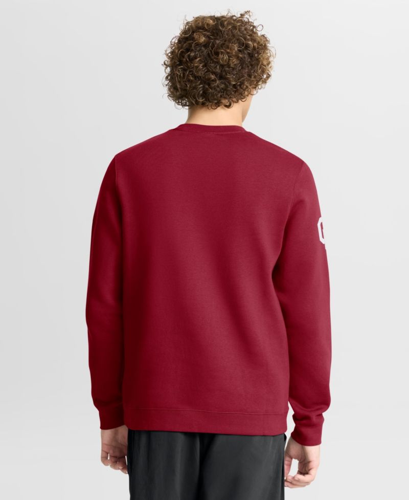 Men's Crimson Oklahoma Sooners 2026 Sideline Club Sweatshirt