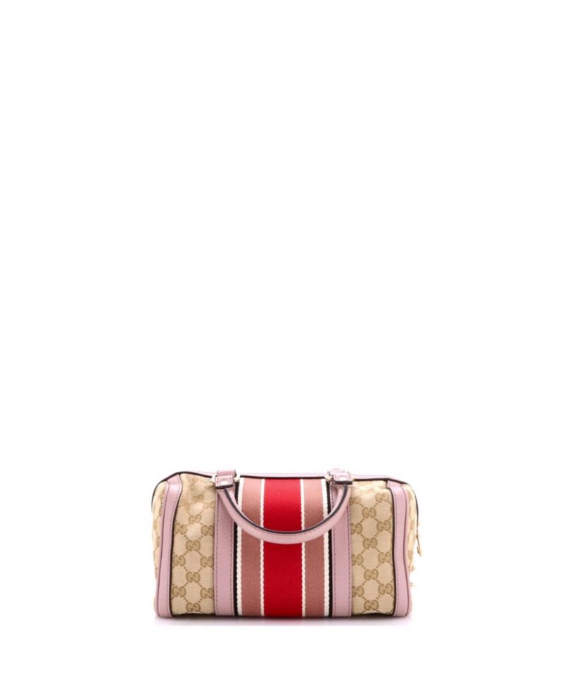 Small Vintage Web Boston Bag GG Canvas