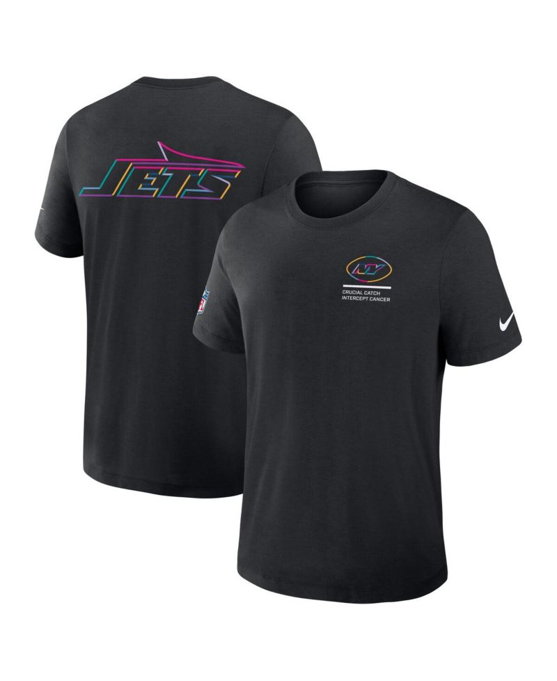 Men's Black New York Jets 2025 NFL Crucial Catch Tri-Blend Dri-FIT T-Shirt