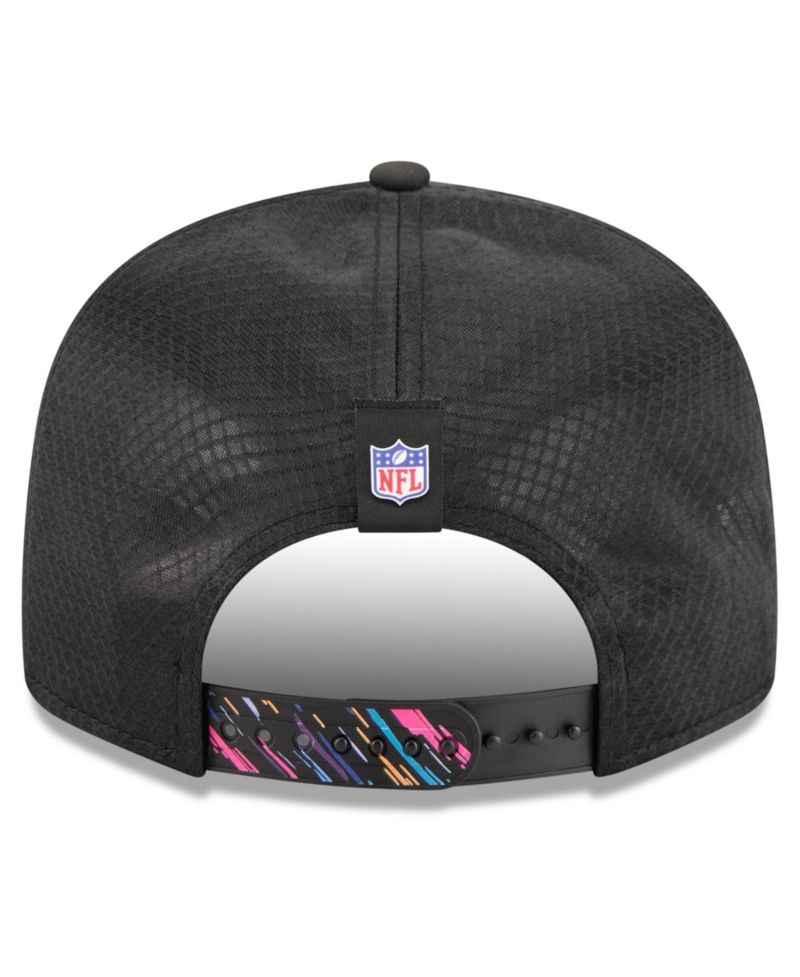 Men's Black Carolina Panthers 2026 NFL Cruical Catch 9SEVENTY Adjustable Trucker Hat