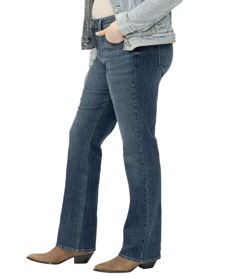 Plus Size Suki Mid Rise Curvy Fit Slim Bootcut Jeans