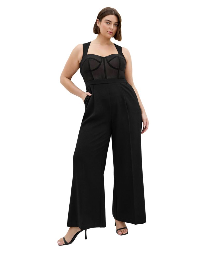 Women's Kylie Corset Wide Leg Jumpsuit