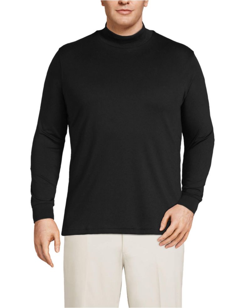 Big & Tall Cotton Supima Mock Turtleneck