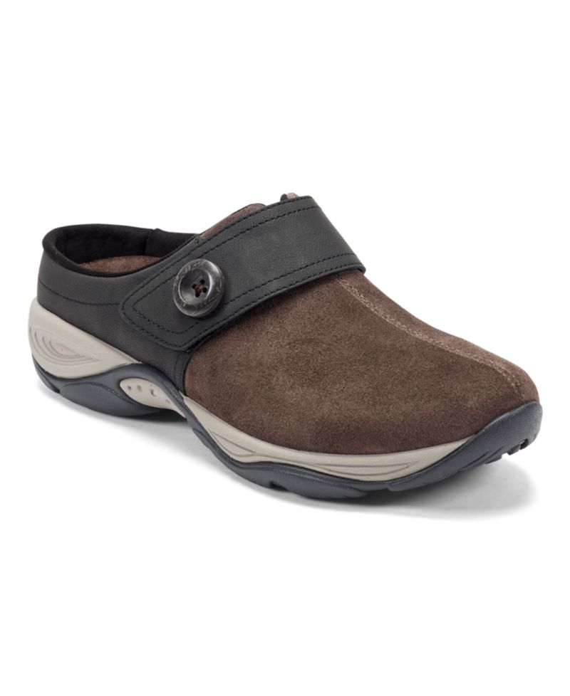 Women's Edline Suede Button Strap Mules