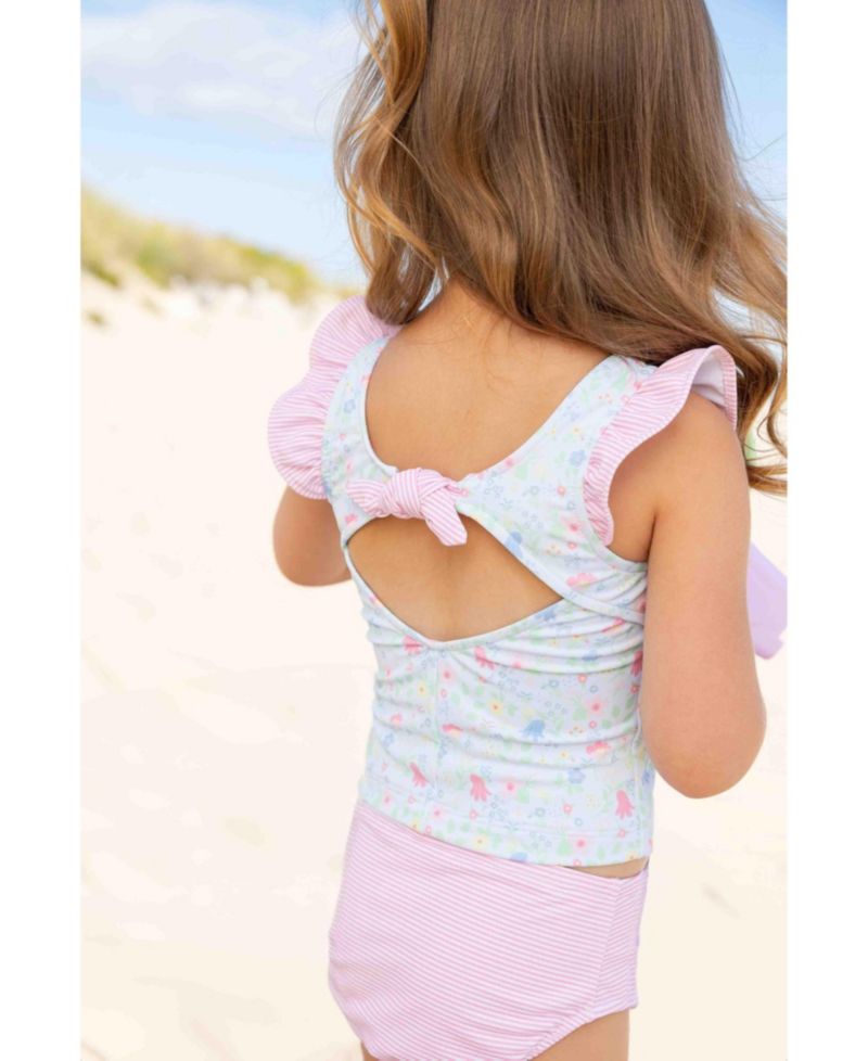 Toddler Girls Floral Print Tankini
