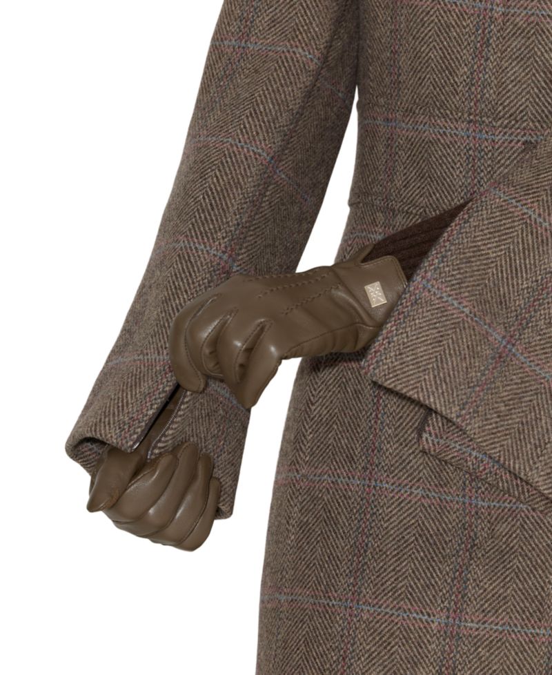 Women's Suzan-Hc Wool-Blend Herringbone Plaid Coat