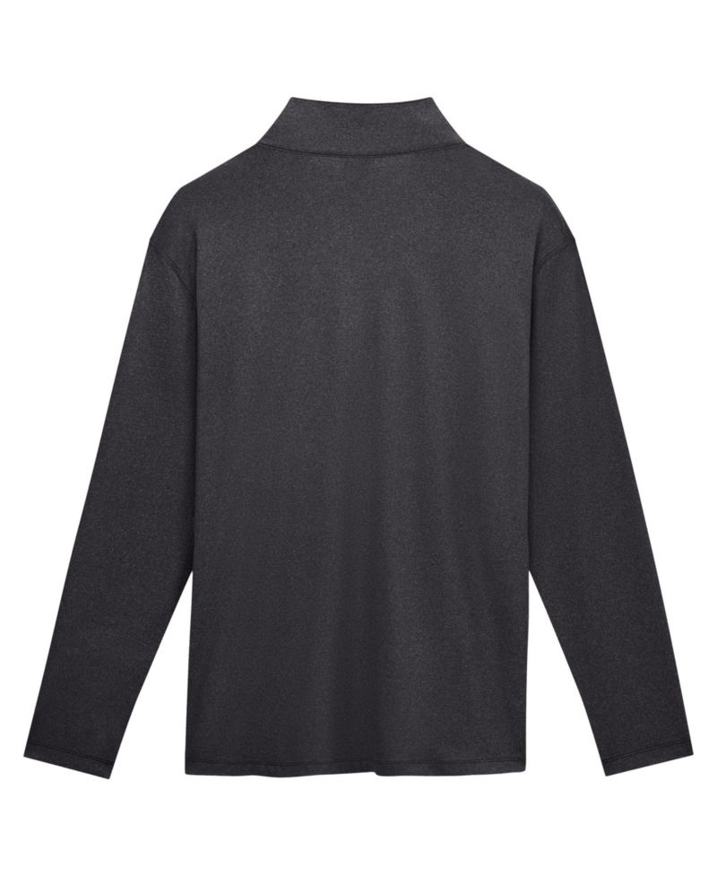Men's Charcoal Philadelphia Eagles Clutch Quarter-Zip Pullover Sweatshirt