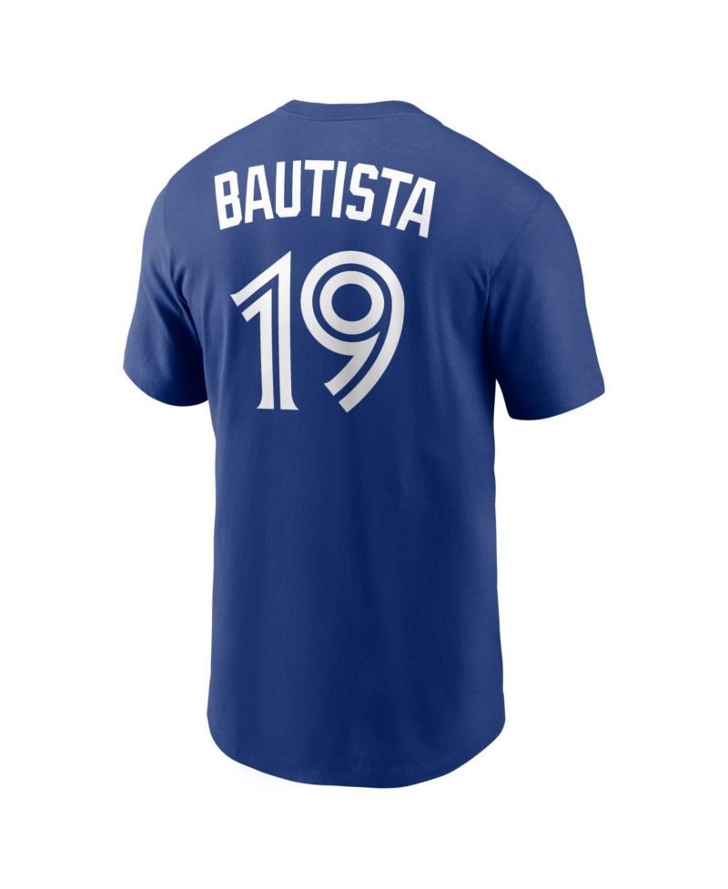 Men's Jose Bautista Royal Toronto Blue Jays Cooperstown Collection Name & Number T-Shirt