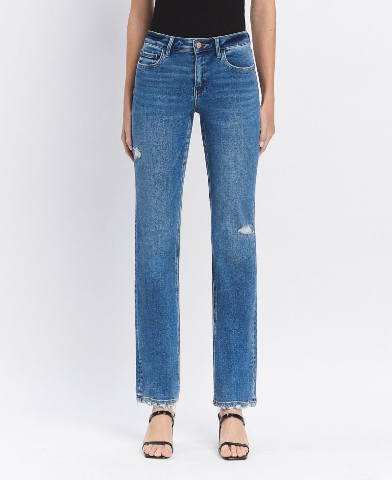 Women's Mid Rise Straight Jeans