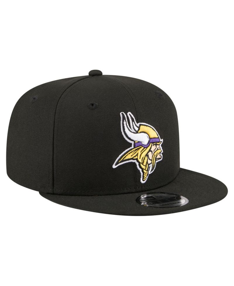 Men's Black Minnesota Vikings 9FIFTY Snapback Hat