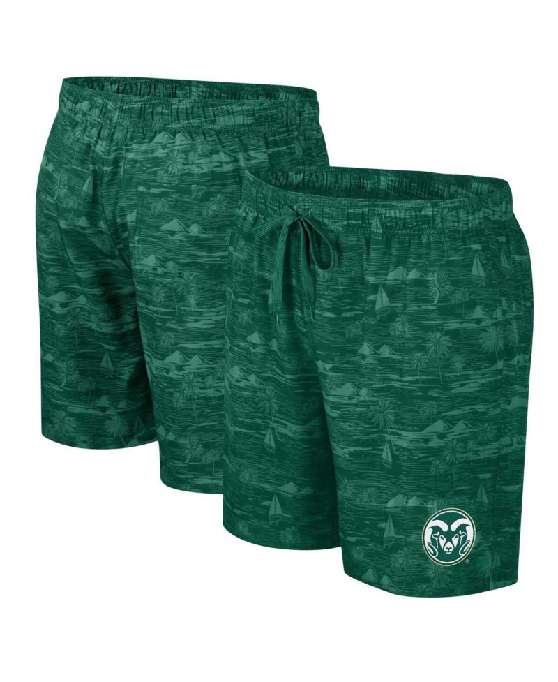 Men's Green Colorado State Rams Ozark Swim Shorts