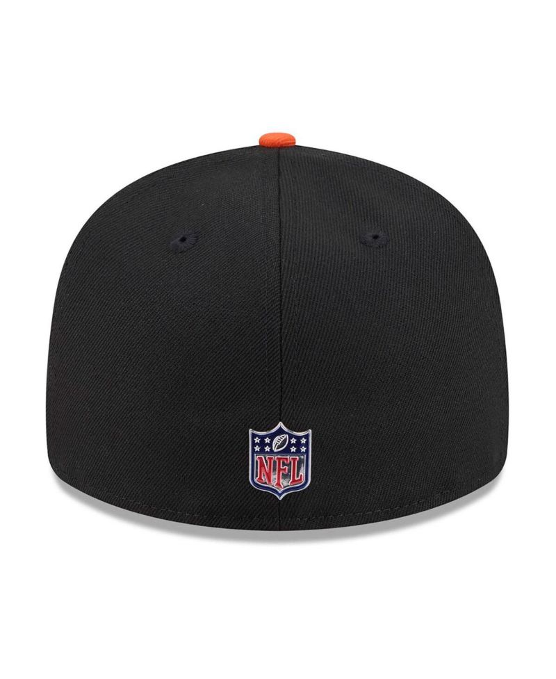 Men's Black/Orange Cincinnati Bengals 2026 NFL Draft Pre-Curved 59FIFTY Fitted Hat