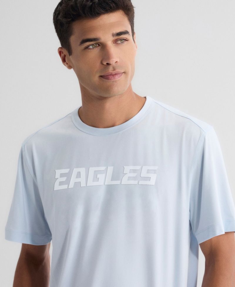 Men's Light Blue Philadelphia Eagles Clutch T-Shirt