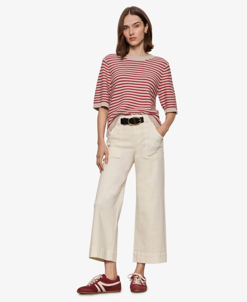Petite Insider Cropped Straight-Leg Pants