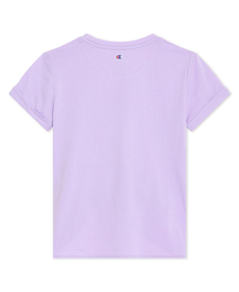 Girls' 7-16 Tie Front Graphic Short-Sleeve T-Shirt