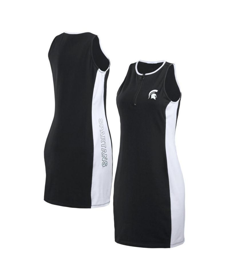 Women's Black Michigan State Spartans Body framing Tank Dress