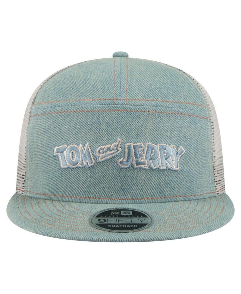 Men's Denim Tom and Jerry Denim 9FIFTY Snapback Hat