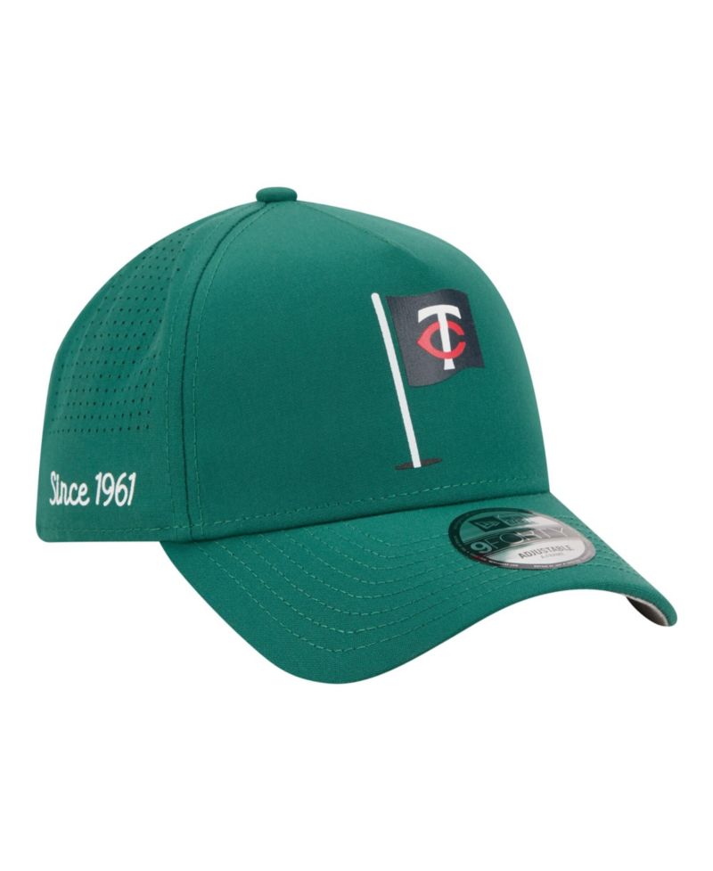 Men's Green Minnesota Twins Pin Seeker 9FORTY A-Frame Adjustable Hat