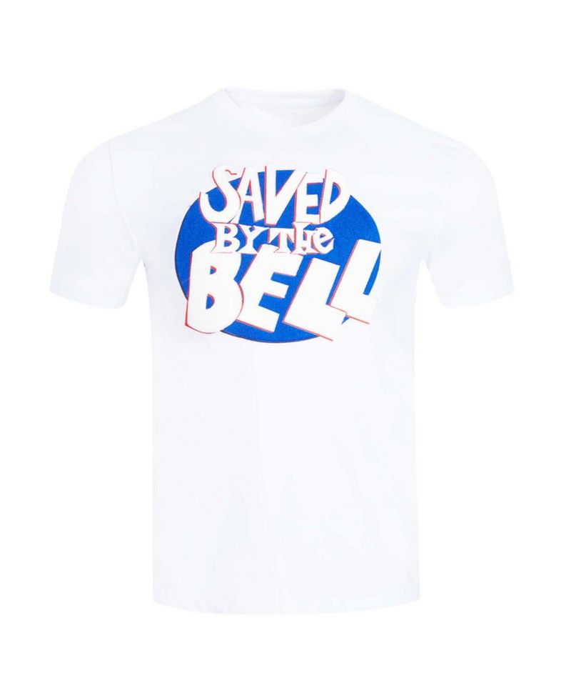 Men's White Saved by the Bell Class Photo T-Shirt