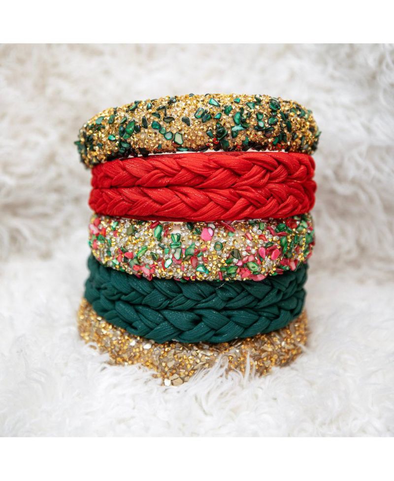 Limited Edition All That Glitters Headband - Christmas Red + Green