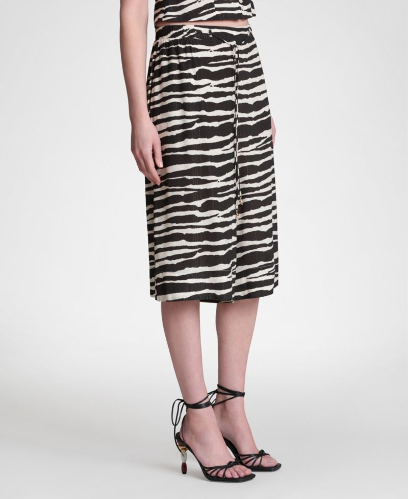Women's Elastic Waistband Wide Culottes