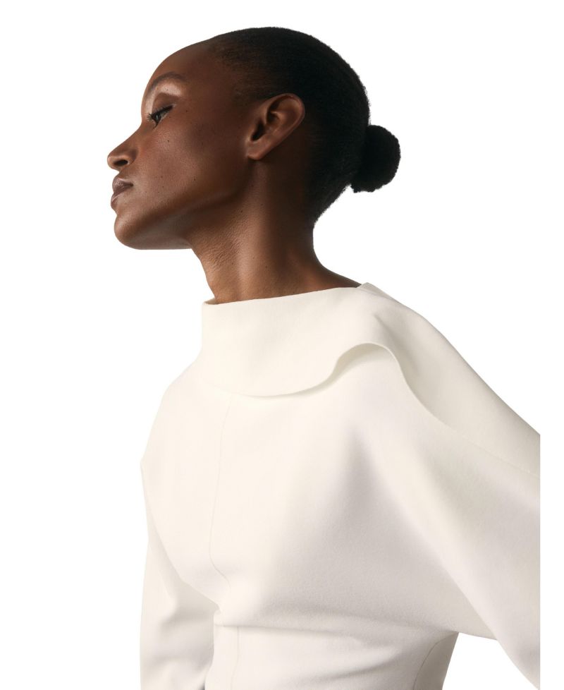 Women's Riesi Asymmetric-Neck 3/4-Sleeve Knit Top