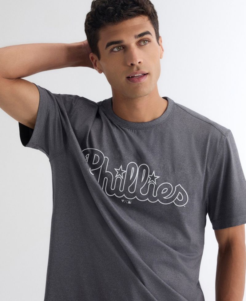 Men's Charcoal Philadelphia Phillies Clutch Winning Edge T-Shirt