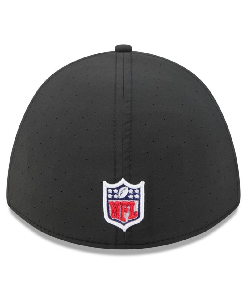 Men's Black Los Angeles Chargers 2026 NFL Cruical Catch 39THIRTY M-Crown Stretch Hat