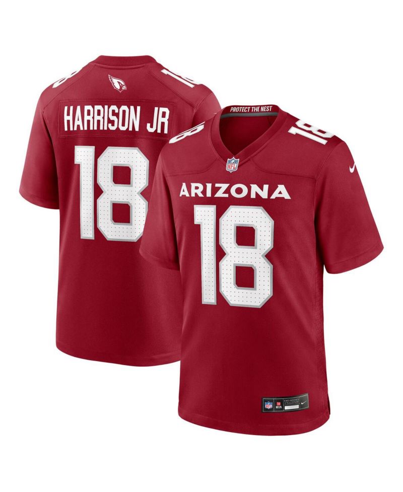 Men's Marvin Harrison Jr. Cardinal Arizona Cardinals Player Game Jersey