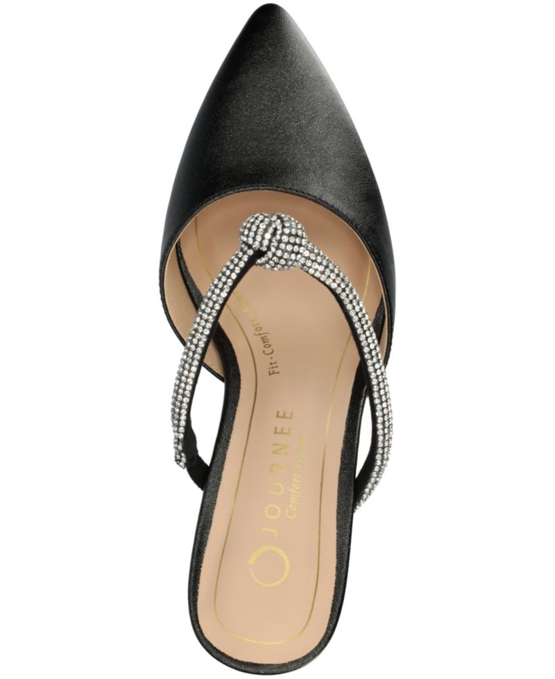 Women's Lunna Rhinestone Knot Slip-On Dress Pumps