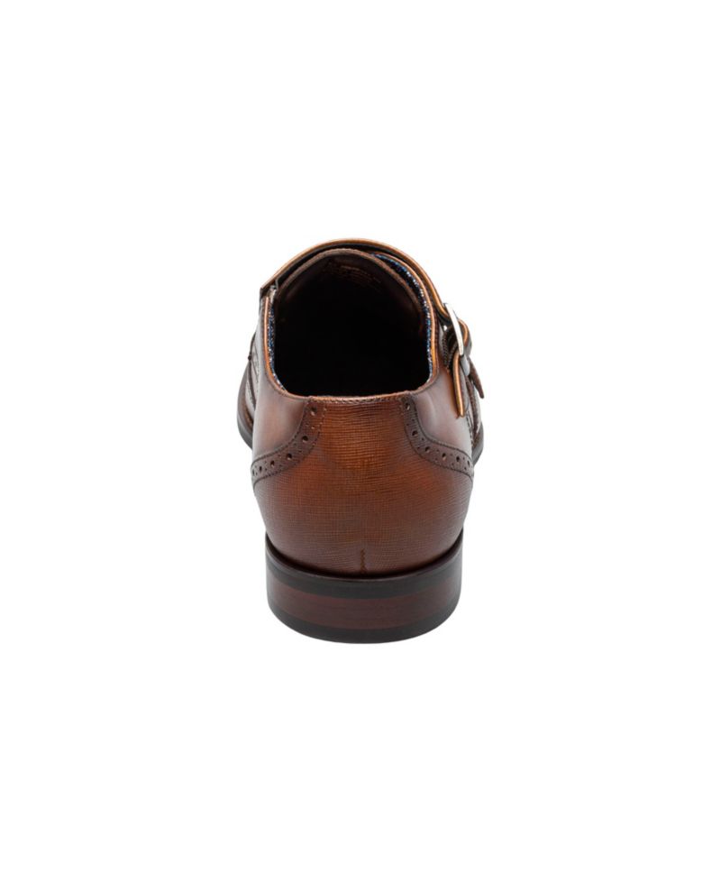 Men's Karson Wingtip Double-Monk Strap Dress Shoe
