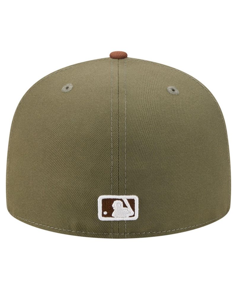 Men's Olive/Brown Los Angeles Dodgers Color Pack 59FIFTY Fitted Hat