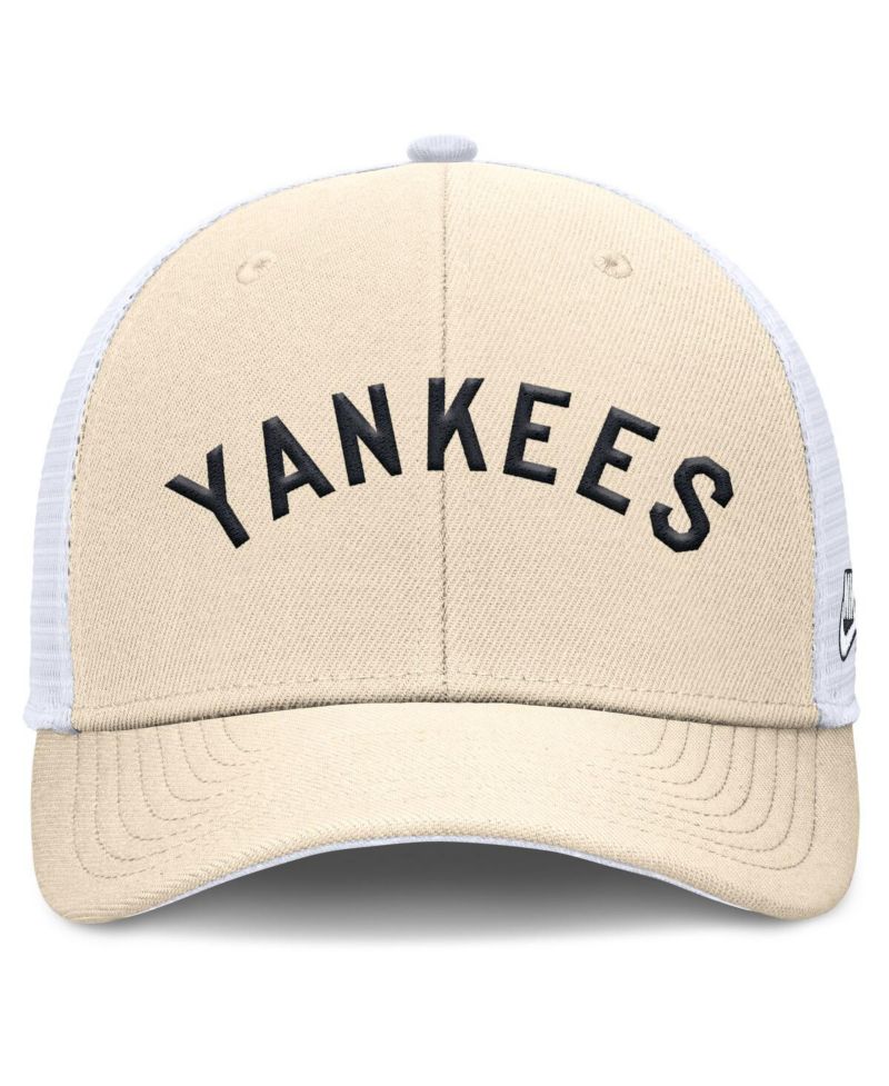 Men's Natural New York Yankees Cooperstown Collection Dri-FIT Rise Trucker Adjustable Hat