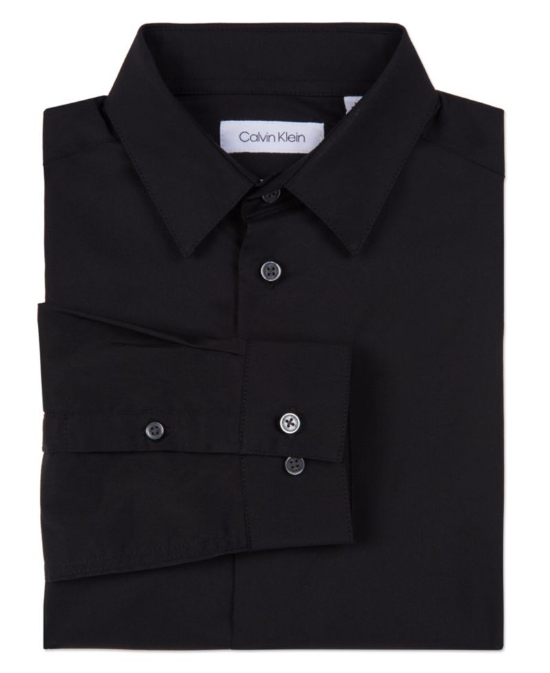 Little Boys Solid Stretch Poplin Shirt